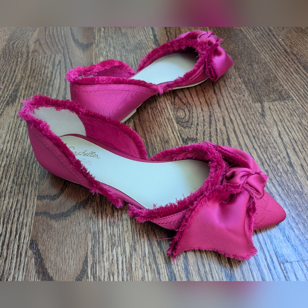 Seychelles x Anthropologie Hot Pink Flats Size 8